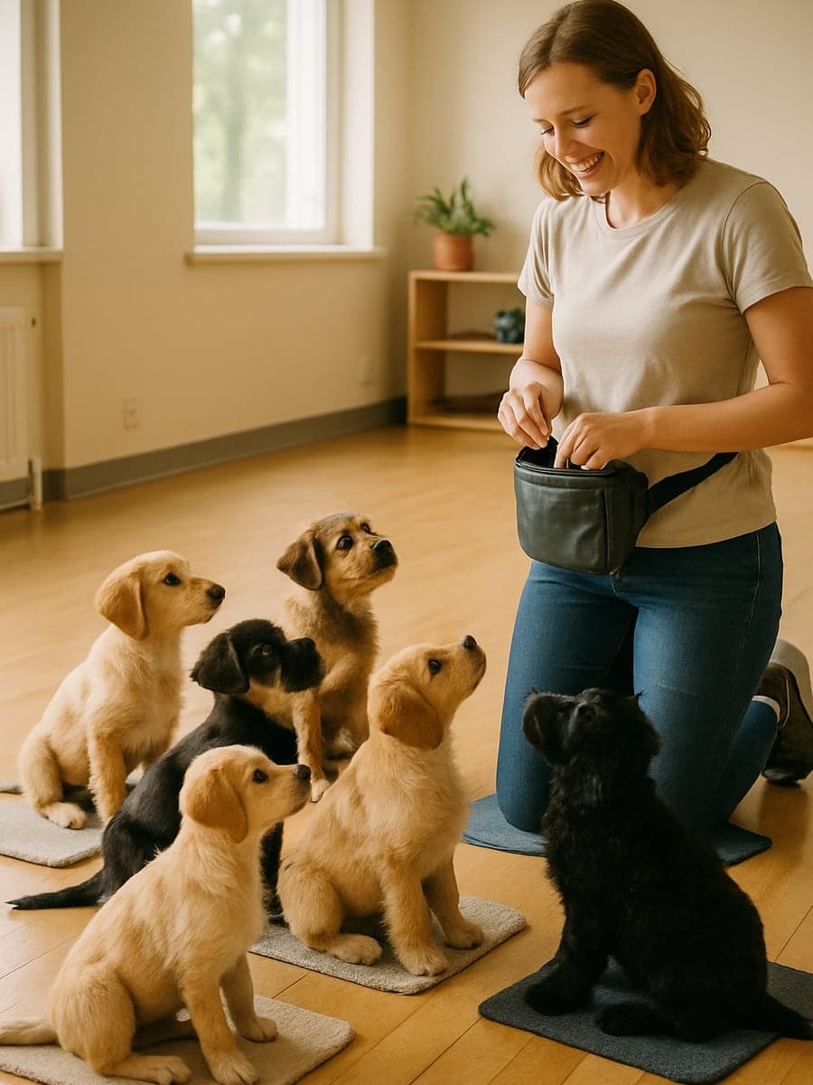 Start your pup on the right foot. Crate, potty, social skills, the basics that matter.
